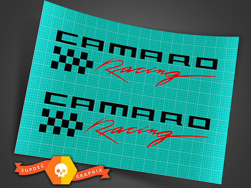 Chevy Camaro LS LT RS SS Zl1 Z28 Racing Side Skirt Fender Vinyl Decal Sticker Chevrolet 