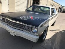Plymouth Duster 340 Wedge Hood Callout Tape Stripe Decal White Red Mopar Sticker
 2