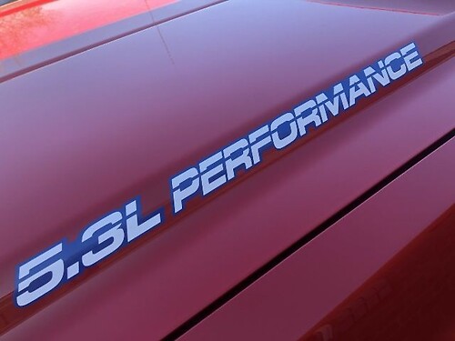 5.3L PERFORMANCE + Outline Hood, Body Stickers Decals For Chevy, GMC, Silverado, Sierra