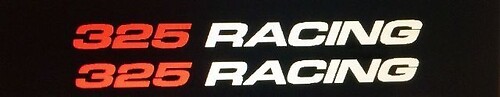 (1) 325 RACING ହୁଡ୍ ଷ୍ଟିକର ଡିକାଲ୍ ଫର ଦି 5.3L ଚେଭି ସିଲ୍ଭେରାଡୋ, ମାଲିବୁ, ଇମ୍ପାଲା
