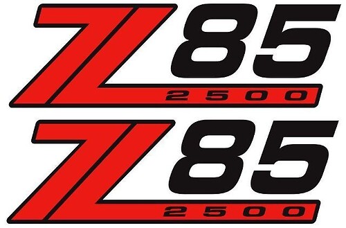 New 4x4 Offroad Z85 2500 Decal Sticker Extreme
