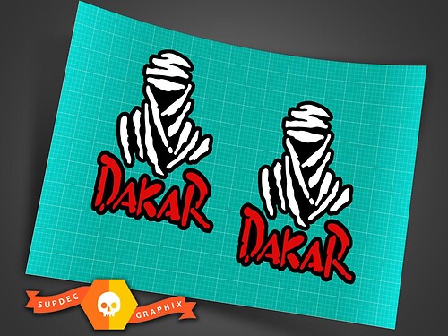DAKAR rally sticker decal 4x4 off road honda africa twin jeep offroad bmw gs cdi