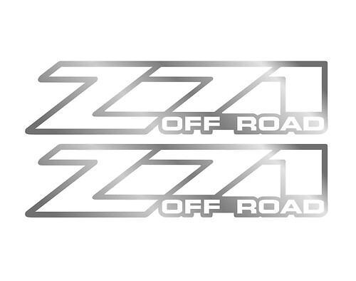  set 2 - Z71 Offroad 2001 - 2006 sticker decal Chevy Silverado 4x4