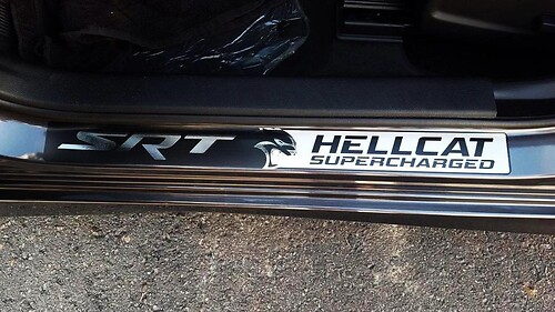  Dodge Challenger Charger Hellcat Door Sill Stickers Decals SRT Hemi Chrome with any colors