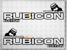 Pair Jeep Wrangler Off Road Edition Vinyl Hood Stickers Decals Rubicon 2