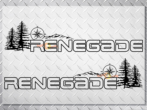  Pair Jeep Wrangler Renegade Off Road Vinyl Hood Stickers Decals