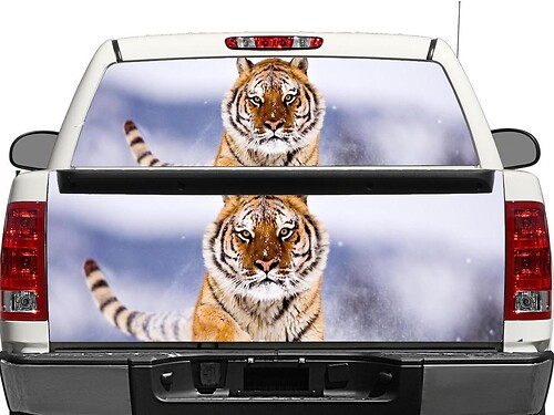 Tiger Rear Window OR tailgate Decal Sticker Pick-up Truck SUV Car

