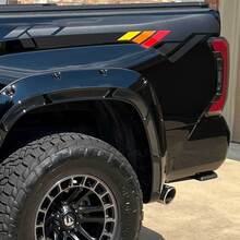 Toyota Tundra Side Pickup Carbon with Vintage stripes decal sticker Graphics 2