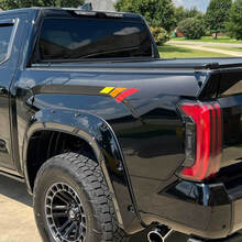 Toyota Tundra Side Pickup Carbon with Vintage stripes decal sticker Graphics 3