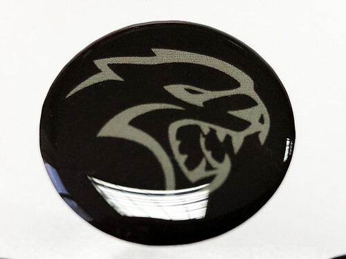 Start engine button Hellcat Dodge Charger Domed Badge Emblem Resin Decal Sticker Now