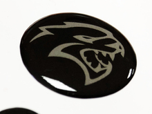 Start engine button Hellcat Dodge Charger Domed Badge Emblem Resin Decal Sticker Now 2
