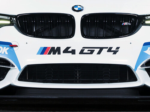 M4 GT4 BMW bumper decal sticker
