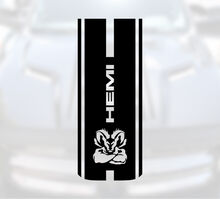 Dodge Ram Hemi 1500 2500 3500 Rebel Mopar Hood Sticker Decal Cut Vinyl Stripes Graphic 2
