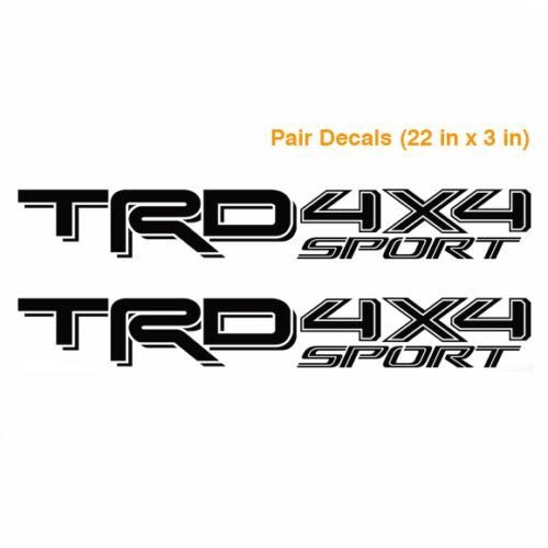 Toyota TRD 4X4 sport 2016 2017 Tacoma Tundra Truck Pair Stickers Decals 2 Decal Vinyl S1