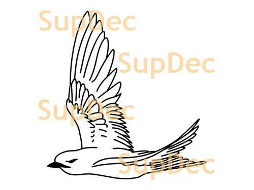 Bird Vinyl Art Wall  Window Bathroom Sticker Decal removable #21