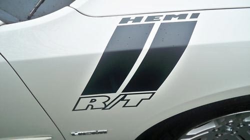 Hemi Rt Vinyl Car Fender Stripes Fits Charger / Magnum