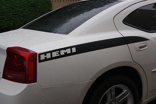 Hemi Rear Fender Stripes Vinyl Stickers Decals / Fits Charger