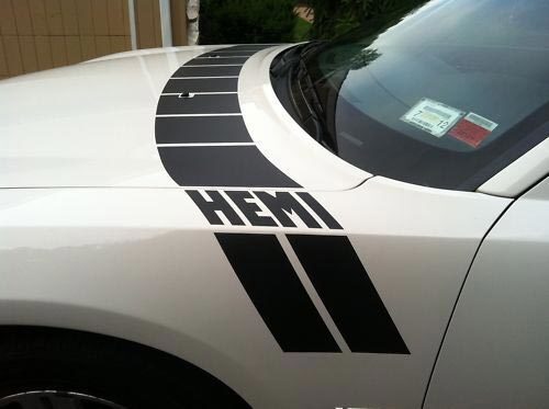 Hood Stripe Fender Stripes Sticker Decal Set Fits Dodge Charger - Cd002