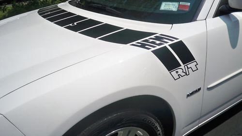 Hood Stripe Fender Stripes Sticker Decal Set Fits Dodge Charger - Cd001