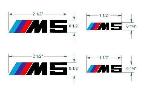 BMW M Brake Caliper M5 Decal sticker