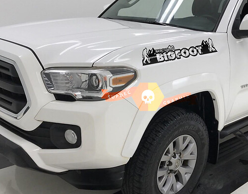 Bigfoot Mountains Tacoma Hood Stickers Decals for Toyota Tacoma hoods