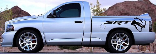 SRT Sticker Decal Graphic Vinyl Vehicle BED Dodge Ram SRT-10 VIPER MOPAR STRYKER STRIKER