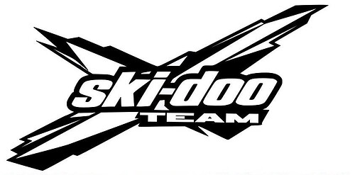 3 X Ski-Doo Team brp can-am sticker decal emblem