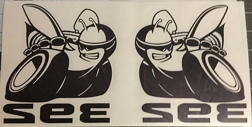 VINTAGE DODGE BOYS Scat Pack Sticker Super Bee 392 black or white Scatpack