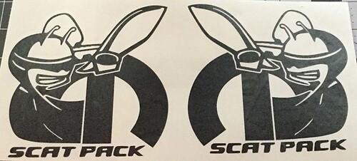 VINTAGE DODGE BOYS Scat Pack Sticker Super Bee Charger R/T 426 440 Mopar Scatpack