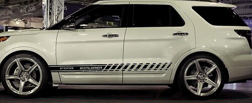Vinyl decal sticker stripes for Ford Explorer 2010 2011 2012 2013 2015 2016 2018