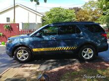 Vinyl decal sticker stripes for Ford Explorer 2010 2011 2012 2013 2015 2016 2018 2