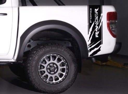 FORD RANGER Wildtrak logo side bed stripe graphics decal sticker tailgate
