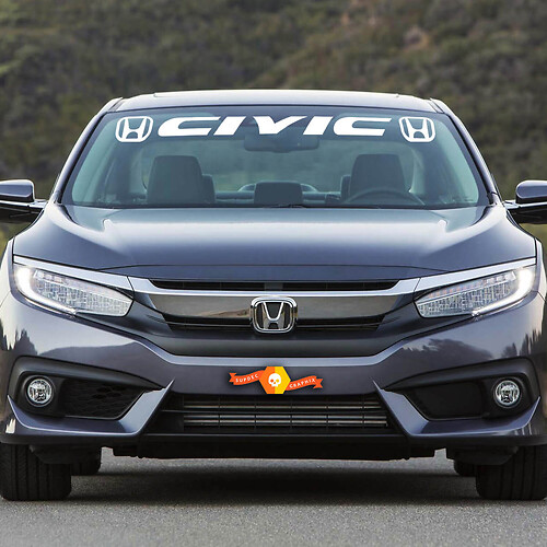 CIVIC honda Decal Windshield banner 40