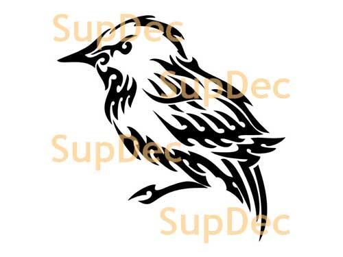 Bird Vinyl Art Wall  Window Bathroom Sticker Decal removable #36