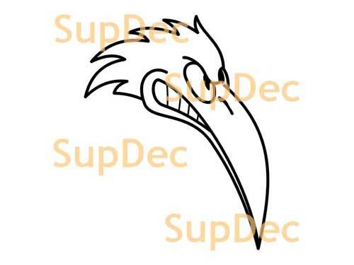 Bird Vinyl Art Wall  Window Bathroom Sticker Decal removable #37