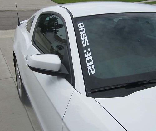 2011-2020 BOSS 302 MUSTANG WINDSHIELD SIDE Sticker Decal