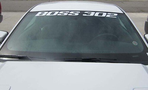 FORD MUSTANG BOSS 302 WINDSHIELD BANNER - 2012-2020 WINDOW DECAL VINYL STICKER
