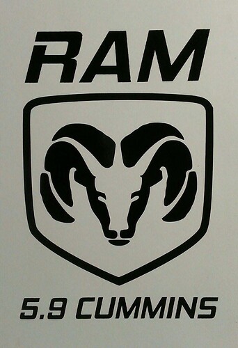 Dodge Ram Cummins Sticker Decal ^ Mopar Power Wagon 5.9 Turbo Diesel