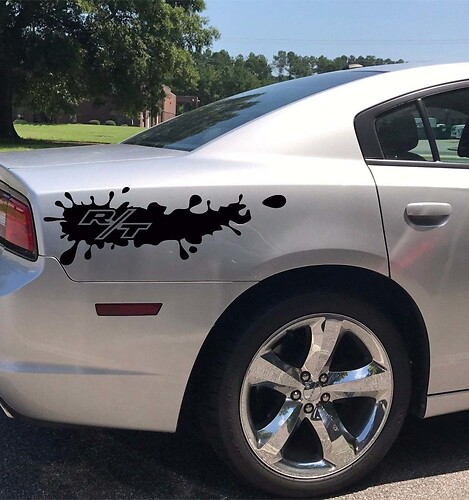 2 SRT8 Dodge charger back vinyl sticker decals Hemi mopar Graphics logo RT power