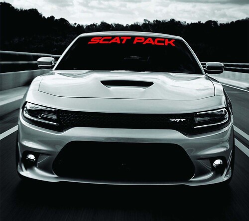 Dodge Charger SCAT PACK Windshield Banner Sticker Decal 2011-2017 SRT MOPAR 392 Scatpack