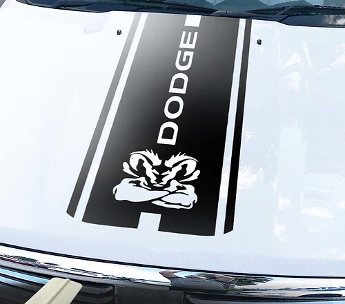 Ram Hemi 1500 2500 3500 Sticker Decal Hood Dodge Rebel Mopar Vinyl Stripes Vinyl 1e