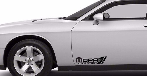2x Mopar Motorsport Decal, Vinyl Die Cut Sticker