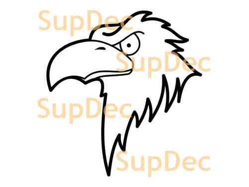 Eagle Vinyl Art Wall  Window Bathroom Sticker Decal removable #6