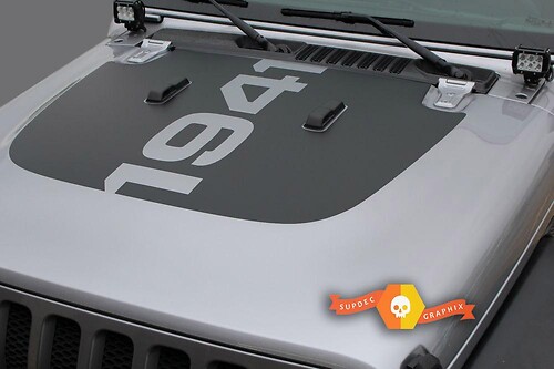 Jeep Wrangler JL & JL 1941 Hood Sticker Decal Hood Sticker Decal