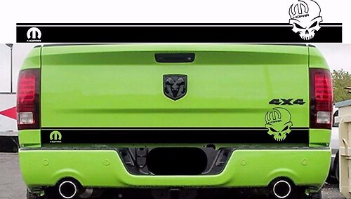 Ram 1500 Mopar Skull Tailgate Stripe Sticker Decal Hemi Dodge Truck 2009-2018 DR13