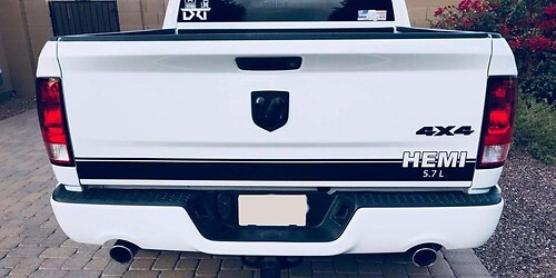 Ram 1500 Tailgate Stripe Sticker Decal Hemi Dodge Truck 2000-2018 DR16