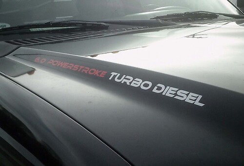 PowerStroke sticker logo decal vinyl graphic emblem