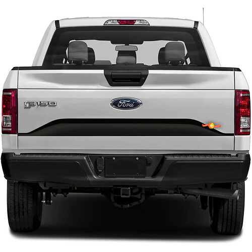 Ford F-150 2015-2017 ନିମନାଙ୍କ ଟେଲଗେଟ୍ ପ୍ୟାନେଲ୍ ଷ୍ଟ୍ରିପ୍ ଷ୍ଟିକର୍ ଡିକାଲ୍।
