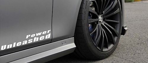 Power Unleashed Vinyl Decal sport car racing sticker logo emblem WHITE