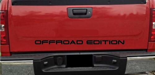 Truck Tailgate OFFROAD EDITION Bed Sticker Decal Graphic Letters 4x4